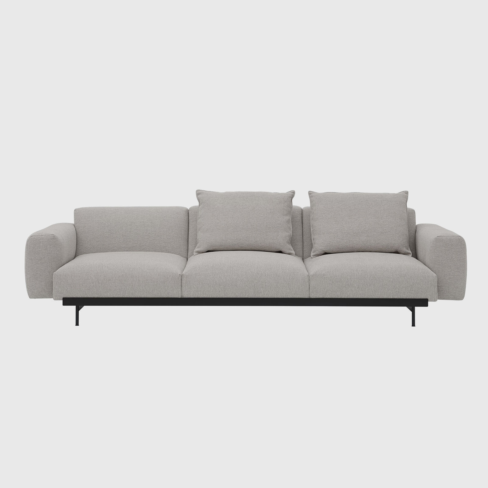 In Situ 3 Seater Sofa in Clay 12, front view
